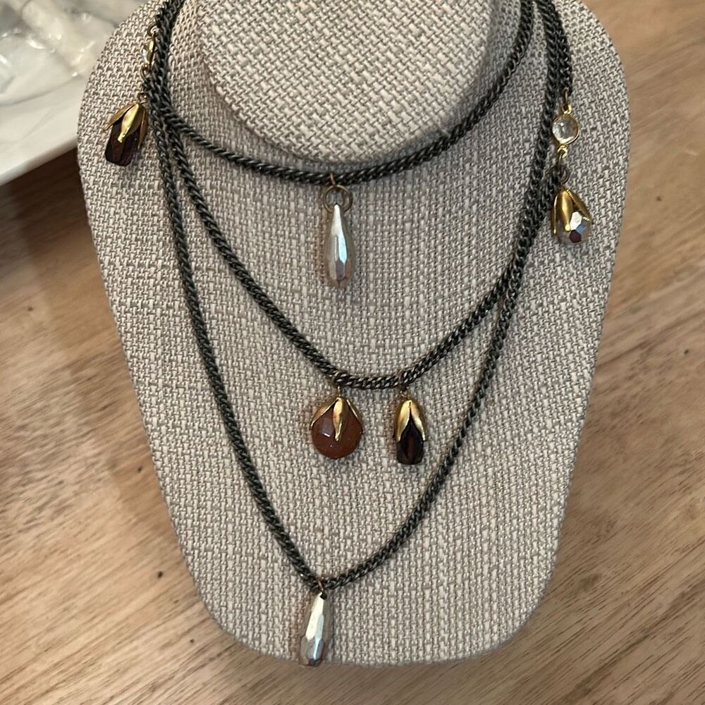 Subversive for target multi tear pendant rustic necklace